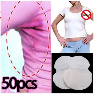 50pcs Underarm Dress Clothing Sweat Perspiration Pads Shield Absorbing 