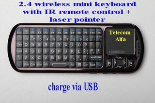 English 2.4 RF Mini Keyboard linux android windows laser backlight 