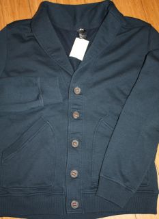 Original Cotton Fleece Jacket, Button Front, Classic Lapel Collar 