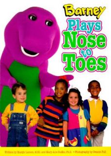 Barney Plays Nose to Toes by Margie Larsen 1996, Board Book