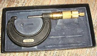 Vintage Gold Chrysler 1  2 Micrometer Caliper,M.T.S.​C. Award,Case 