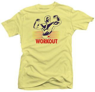 workout retro 80s fitness ego cool new t shirt