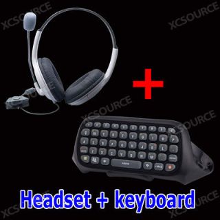 Keyboard + Headset Live Messenger Chatpad Kit for XBox 360 Controller 