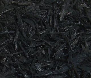 BLACK RUBBER MULCH   RECYCLED AND ECO FREINDLY   SHREDDED   LOOKS LIKE 