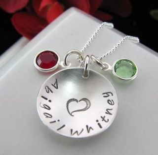 personalized hand stamped jewelry in Necklaces & Pendants