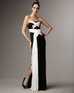 notte by marchesa crisscross contrast gown size 4