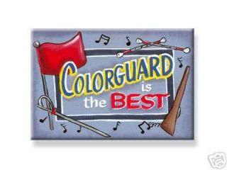 colorguard magnet tall flags field show band marching time left