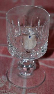 CAVAN HAND CUT CRYSTAL CORDIAL GLASS CAVAN NO CUT BASE IRELAND