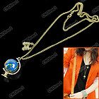 Hot New Fashion Cute Globe Binocle Charm Chain Necklace Pendant