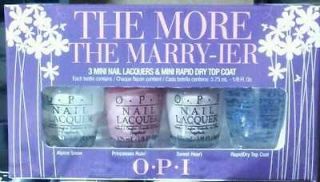 THE MORE THE MARRY IER   Minis   OPI   3 Lacquers & 1 Rapidry   1/8 oz 