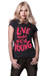 Live while were young One direction inspiration t shirt female diff 