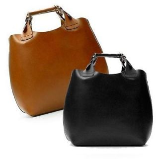 authentic zara plaited leather shopper tote handbag new more options
