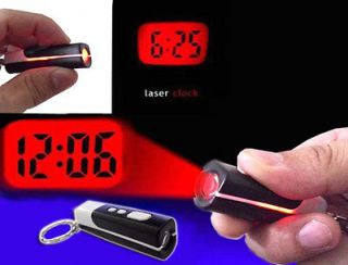 LED CEILING TIME PROJECTOR LIGHT UP KEYCHAIN LASER SHOW GADGET KEY 