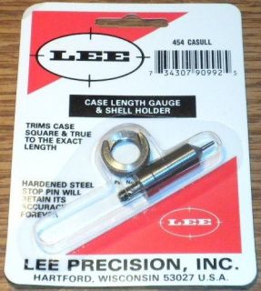 lee 454 casull lengthtrim gage shell holder new 90992 time