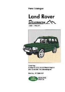 Land Rover Discovery Parts Catalogue 1989 1998 My by Brooklands Books 