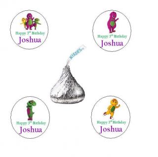   AND FRIENDS PERSONALISED CUSTOM BIRTHDAY PARTY KISS FAVORS LABELS