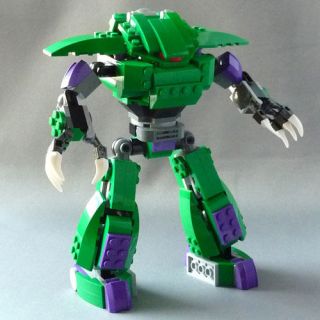 Custom Lego Green Ninjago Hypnobrai Mech w/ Rattla Minifigure