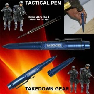 tactical pen takedown self defense weapon pens blue time left