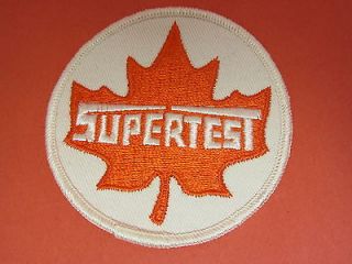 SUPERTEST   3 EMBROIDERED   Badge Patch Crest   Outlined Orange   29C