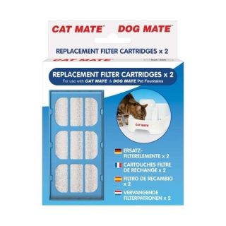 cat mate dog mate replacement fountain filters 2 per bx