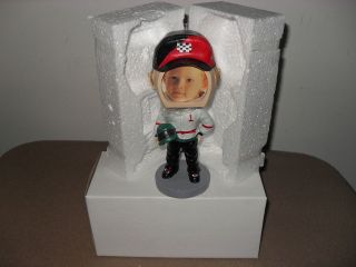 RACE CAR DRIVER WOODEN BOBBLEHEAD PICTURE FRAME  VERY SOLID NASCAR 