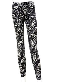 Yelete Womens Leopard Print Leggings Tie Dye Ombre Stretch Tight 