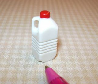 Miniature 2 Qt. Bottle White Milk w/Red Cap DOLLHOUSE Miniatures 1 