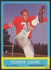 1963 TOPPS FOOTBALL #138 TOMMY DAVIS S F 49ERS NM CARD
