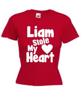 LIAM (PAYNE) STOLE MY HEART, LADIES ONE DIRECTION T SHIRT, CHRISTMAS 