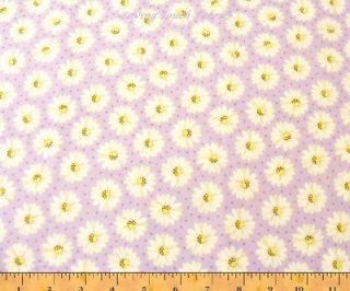 oakhurst textiles lavender floral daisy fabric 24 x 45 returns