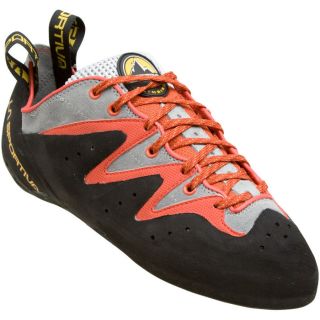 New La Sportiva Scorpion Rock Climbing Shoes Orange/Grey Size 34, 3.5 