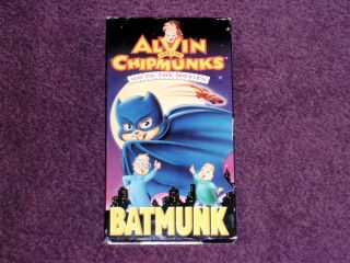 ALVIN & THE CHIPMUNKS GO TO THE MOVIES   BATMUNK   VHS   1992