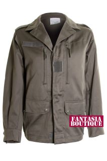 Ladies Army Green Military Style Trench Back Picture Womens Jacket 
