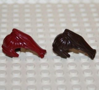 lego people mini figure rare long red brown hair location united 