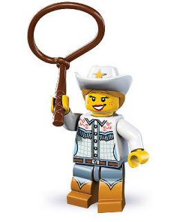 Lego 8833 Series 8 Cowgirl w/ Rope & Hat ~ NEW in Sealed Bag