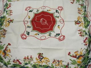 cowboy tablecloth in Linens & Textiles (1930 Now)