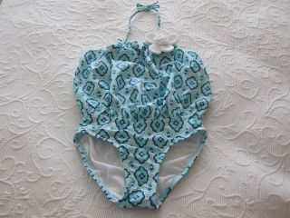   and jack girls size 4 7 Mediterranean Chic teal aqua swimsuit nwt