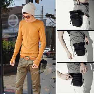   Hip Hop Boys PU Leather canvas Leisure Travel bag packets Casual B27z3