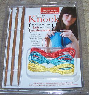 the knook beginner set new knit with a crochet hook