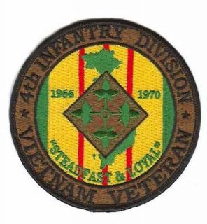 4th infantry division vietnam veteran patch  5