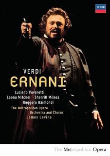 Pavarotti Levine Metropolitan Opera Orch.   Emani DVD, 2007, 2 Disc 