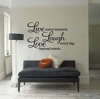 Lettering Quotes Words Mural Decals Decor Home Art Removable Wall 