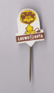 vintage loewe opta radio pin badge anstecknadel 1960s  3 13 