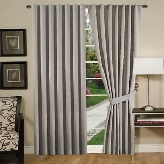   Insulated Back Tap Window Curtain 108x63L, Color Steel  1 Pair