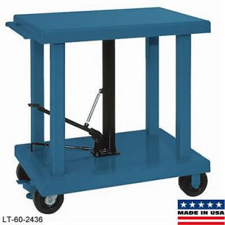 hydraulic foot pump lift table 24x36 2000 lb cap time