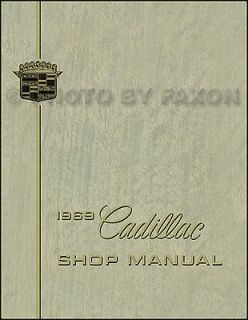 1969 Cadillac Repair Shop Manual 69 Deville Eldorado Fleetwood Calais 