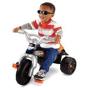 Harley Davidson Tough Trike Motorcycle Tricycle Kids Outdoor Fisher 