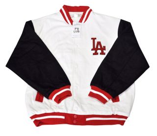 la los angeles white varsity baseball jacket all sizes more