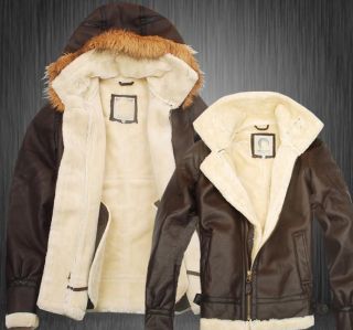 Fashion black/coffee Mens winter warm fur trimmed coats hooded 