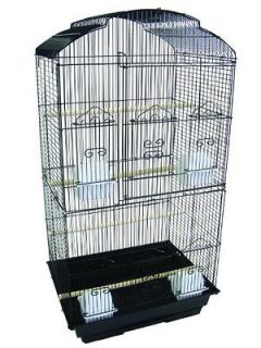   Inch Bar Spacing Tall ShellTop Bird Cage 18 Inch by 14 Inch Black